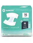 Sunkiss Trustplus Adult Unisex Diapers With Tabs, Max Absorbency 15 Count. Fixed Price $23.59.