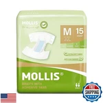 Mollis Adult Diapers For Women And Men, Unisex Disposable Incontinence Briefs. Fixed Price $33.24.