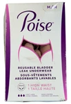 Poise Reusable Bladder Leak Underwear, 1 Pair High Waist, Size Medium. Fixed Price $13.95.