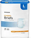 Mckesson Adult Incontinent Brief Large Disposable Light Absorbency, Case Of 72. Fixed Price $41.32.