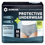 16 Count Medium Sunkiss Incontinence Underwear For Men Daytime Disposable Adult. Fixed Price $17.05.