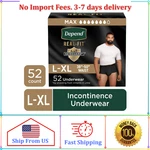 Depend Real Fit Incontinence Underwear For Men, Adult Diapers, L/xl, Black, 52. Fixed Price $49.99.