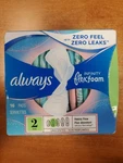 Always Infinity Flex Foam Pads Size 2 W/ Wings Heavy Flow Count (7148) E16B. Fixed Price $8.99.
