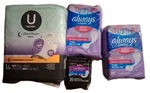 Kotex Maxi Pads, Two Always Thin And Cvs Pantiliners Mixed Bundle. Fixed Price $16.00.
