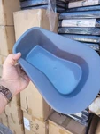 Two (2) New Medline Graphite Pontoon Bedpan Stackable DYND80245. Fixed Price $9.99.