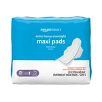 Amazon Basics Thick Maxi Pads With Wings For Periods, Extra Size 5,. Fixed Price $16.99.