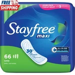 Stayfree Maxi Pads For Women, Super Protection Absorption - 66 Count. Fixed Price $12.81.