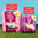 (2) Poise Pads 30 (regular Length -light) & Liners 44 (long -very. Fixed Price $15.00.