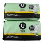 By Kotex Ultra Thin Pads With Wings Regular Clean & Secure 2-36CT Pkgs. Fixed Price $9.99.