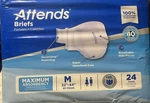 Attends Adult Unisex Diapers Briefs Super Absorbent, Odor Shield Softness 24CT. Fixed Price $20.00.