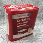 Walgreens Certainty Bladder Protection Underpads Maxi Absorbency Xl 29X35 -10. Fixed Price $18.99.