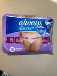 Always Discreet Women's Disposable Underwear-sz Xl (20-26)- 15 Ct- Maxi. Fixed Price $15.99.