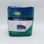 Depend Bed Protectors Tri-loc Overnight Protection Underpads 12 Pack 36"X21". Fixed Price $18.00.