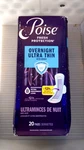 Poise Fresh Protection Overnight Ultra Thin W/wings Level 8 Absorbency 20 Pads. Fixed Price $15.99.