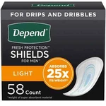 Depend Shield Incontinence Pads For Men Bladder Control - Open Box 49 Ct. Fixed Price $7.00.