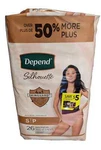 Depend Silhouette For Women Small Max Absorbency 26 Ct Skinguard Disposable. Fixed Price $21.59.
