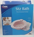 Carex Sitz Bath Fits Standard Toilets Hemorrhoid Postpartum Basin New Open Box. Fixed Price $18.99.