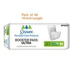 60 Pack Booster Pad Ultra 13 Inch Heavy Absorbency Secureloc. Fixed Price $29.96.
