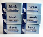 Lot Of Attends Guards For Men Incontinence Care One Size Packs 16 Each. Fixed Price $64.00.