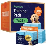 Puppy Pet Pee 17" X 24" 300-COUNT Training Disposable Pads, Smal. Fixed Price $104.00.