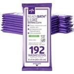 Readybath Luxe Antibacterial Wipes With Aloe Hypoallergenic 8", 192PCS. Fixed Price $67.19.