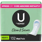 By Kotex Maxi Pads, Heavy Absorbency, 132 Count (3X44 Ct) - Feminine Hygiene. Fixed Price $62.39.