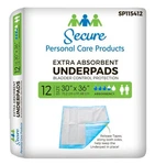 Totaldry Underpad Size 30X36" Blue Heavy Absorb Fluff/polymer Disposable 120. Fixed Price $69.54.