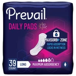 Prevail Daily Incontinent Pad 13" Long Length Maximum 156 Ct. Fixed Price $45.94.