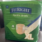 20 Ct Medline Fitright Optifit Ultra Adult Briefs With Tabs Xl Unisex, 60-70". Fixed Price $14.99.