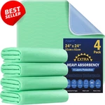 Pack 24X24IN Washable Underpads Waterproof Reusable Incontinence -. Fixed Price $30.79.