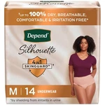 Depend Silhouette Medium Pink Incontinence Underwear For Women 14 Count. Fixed Price $20.99.