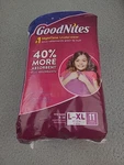 1X Goodnites Girls L-xl Nighttime Bedtime Underwear 11 Count Pull-up Diapers. Fixed Price $71.99.
