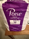 Drop Poise Incontinence Pads Moderate Absorbency - Long, 54 Count. Fixed Price $22.85.