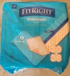 Fitright Underpads Ultra, Size 30 X 36, 10 Counts - Package New. Fixed Price $9.95.