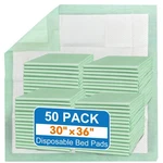 Mildplus 50 Count Disposable Bed Pads , 30X36 Inch Extra Large Incontinence Unde. Fixed Price $79.99.