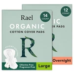 Rael Pads For Women, Organic Cotton Cover - Heavy Absorbency, 2 Piece Set. Fixed Price $27.63.