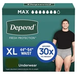 Depend Men 52 Count Incontinence Underwear Xl Briefs Disposable 30X. Fixed Price $33.99.