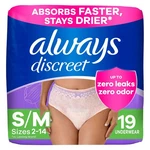 Always Discreet Adult Incontinence And Postpartum Underwear, Small/medium, 19 Ct. Fixed Price $24.88.