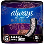 Always Discreet Boutique 5 Drops Incontinence Pads - Heavy Long Length 84CT. Fixed Price $68.96.