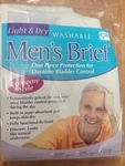 Mens Brief Salk Light & Dry One Piece Washable Underwear Xl 41-45 Waist Sealed. Fixed Price $8.60.