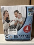 Utopia Bedding Washable Underpads 34"X36" Pack 4, Waterproof, Reusable. Fixed Price $24.99.