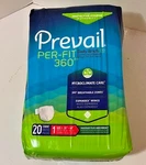 20CT Prevail Per-fit 360 Sz 1 Adult Incontinence Daily Briefs Underwear Diapers. Fixed Price $6.95.