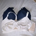 Lot Of 2! Knix Wingwoman Navy Wireless Bra Sz 7 &honeylove 38 C/d White. Fixed Price $40.00.