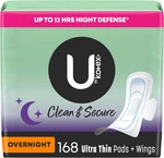 Clean & Secure Ultra Thin Overnight Pads With Wings, 168 Count (6 Packs Of 28). Fixed Price $115.20.