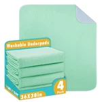 Washable Underpads, 36" X 38", 4 Pack - Heavy Absorbency Reusable Bedwetting .... Fixed Price $24.11.