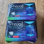 Prevail Air Overnight Adult Incontinence Briefs Size NGX-012 Two Packs Of 16. Fixed Price $39.95.