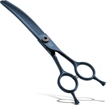 Fenice Peak 7" Curved Chunker Dog Grooming Scissors, 50% Thinning Rate, 25. Fixed Price $101.30.