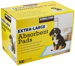 Kirkland Signature Extra-large Absorbent Pads 100 30X23. Fixed Price $33.99.