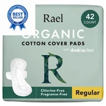Rael Pads For Women, Organic Cotton Cover - Moderate 42 Count (pack Of 1). Fixed Price $30.39.