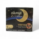 Always Zzz Overnight Disposable Period Underwear Large (10-18 Pant Size), 14CT. Fixed Price $14.99.